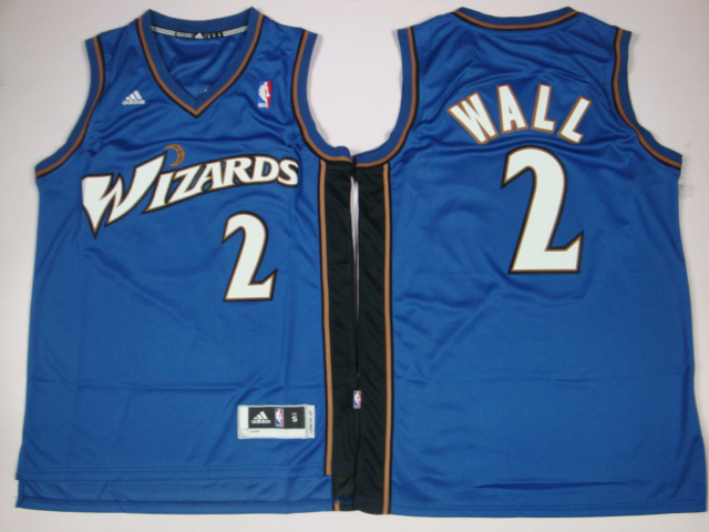  NBA Washington Wizards 2 John Wall New Revolution 30 Swingman Blue Jersey